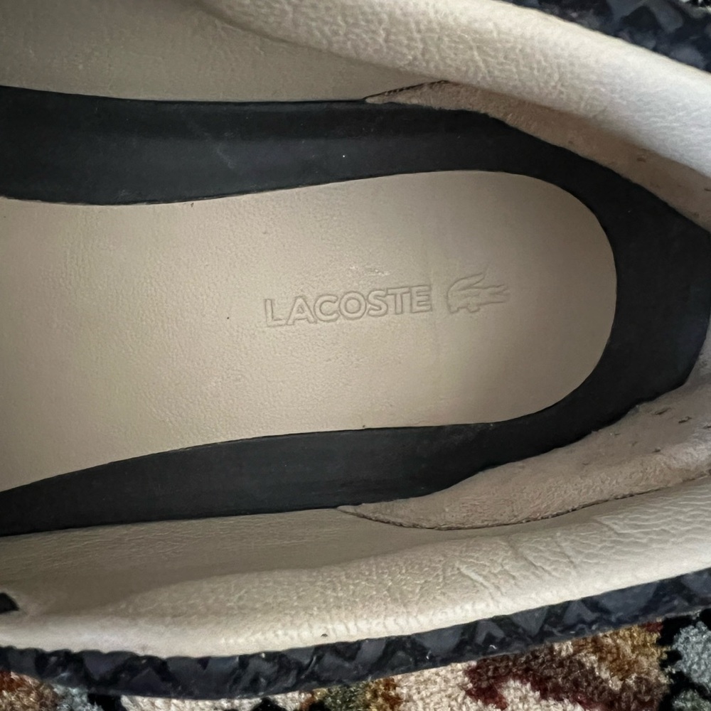 Lacoste Black Slip-On Shoes – Size EU 37.5 / US 6.5 (Fits Like US 7) - Picture 10 of 13